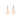 Oval White Coin Pearl Drop Earrings