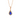 Blue Crystal Teardrop Pendant